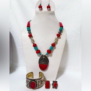 Handmade Himalayan jewelry set